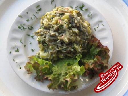 Салат с морской капустой(вариант)