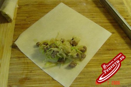 "Spring rolls" или Китайские блинчики с капустой