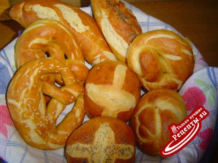 Булочки, вариант от брецелей (Brezeln)-Laugenbr?tchen