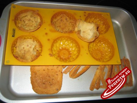 куриные медальоны с хлебными корзинками