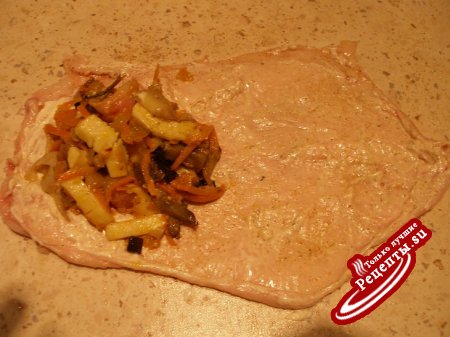 Сырно - овощное ассорти в куриных мешочках