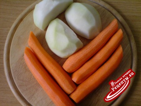 Салат из кольраби и моркови