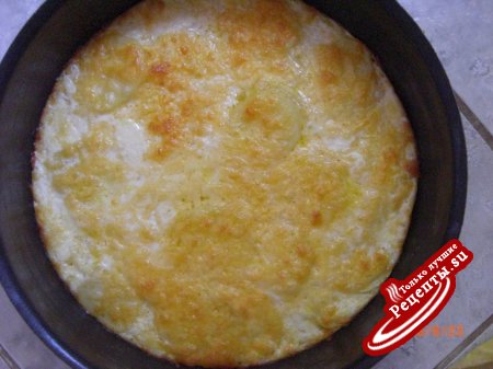 картошка, запеченная с сыром, упрощенный вариант приготовления.