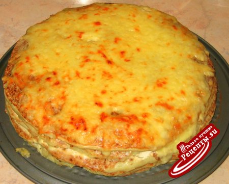 Кабачковый пирог с сыром