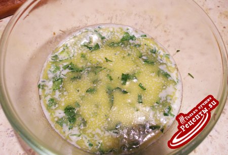 Сырно - овощное ассорти в куриных мешочках