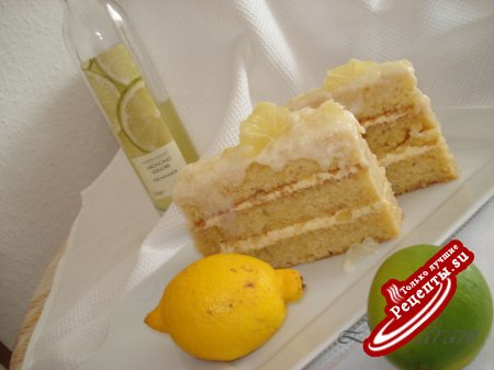 Пирожное ОПЕРА с лимонным ликёром Limoncello L'Op?ra