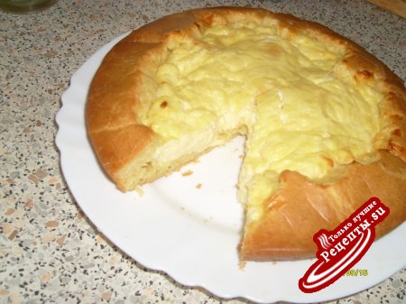 Пирог сырно-творожный.