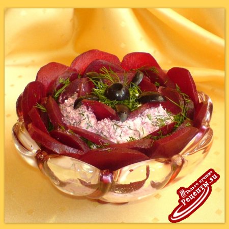 Творожно-розовое соцветие (типо салат)
