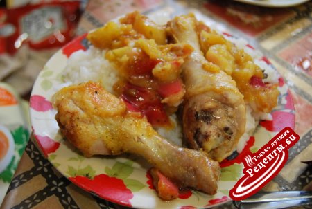 Курочка в яблочках