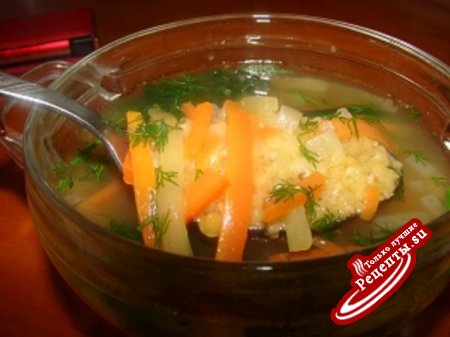 Суп из чечевицы с овощами