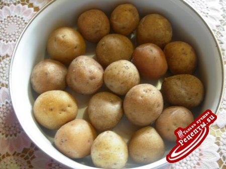 Горячая закуска из картофеля и баклажанов