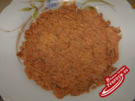 Салат из печени трески " Аппетитный"