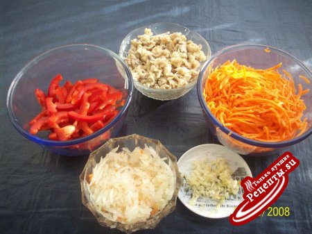 морковка с грибами