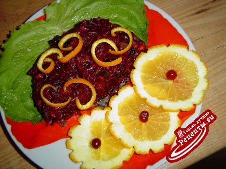 Десертный салатик со свеклой (вариант)