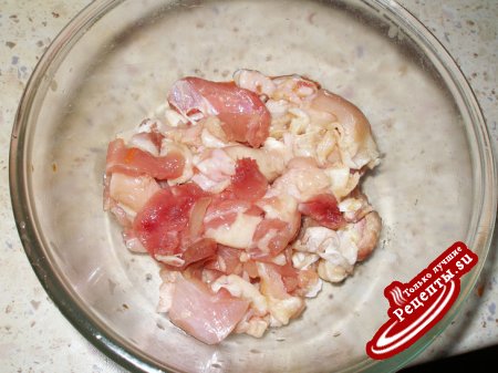 Сырно - овощное ассорти в куриных мешочках