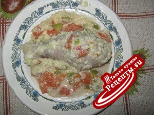 Курочка с овощами.