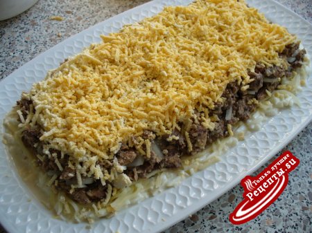 Салат "СЛОЁНЫЙ " (вариант)