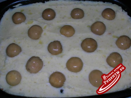 Запеканка картофельная с солеными (или маринованными) опятами ( 1001 рецепт)