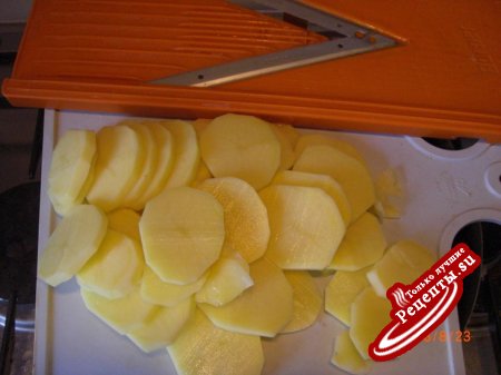 картошка, запеченная с сыром, упрощенный вариант приготовления.
