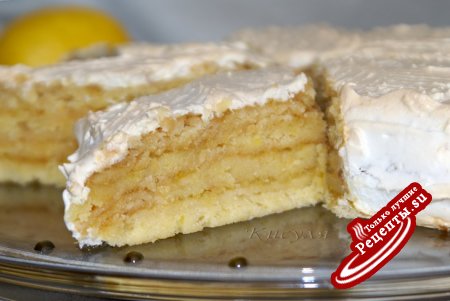 Лимонный торт-пирог