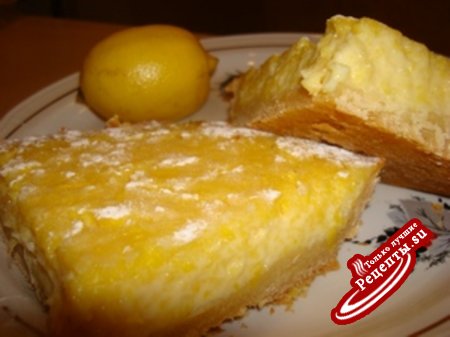 Пирог лимонно-манговый "Эффект".