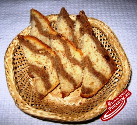 Постный «полосатый» хлеб