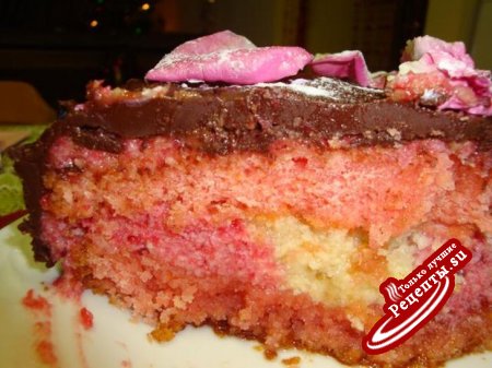 Торт "Розовые лепестки"