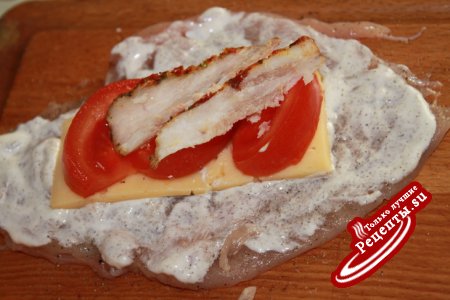 Курица-конверт по-французски