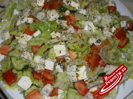 Греческий салат(мой вариант)