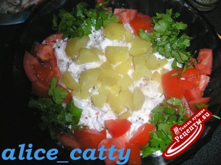 КОКОСОВЫЙ САЛАТ ИЗ КАРТОФЕЛЯ (алу нарьял райта)