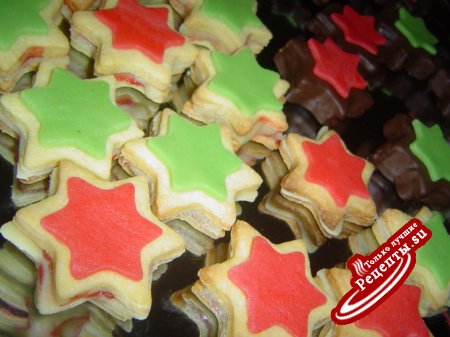 Рождественское печенье "Марципановые звёздочки"-"Marzipansterne"