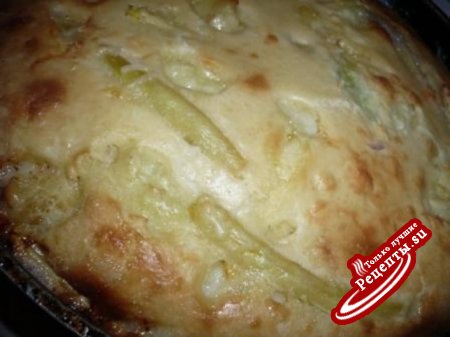Куриная грудка с овощамии сыром в тесте