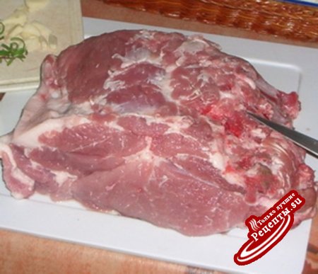 Свинина, запеченая с травами (почти по-тоскански)