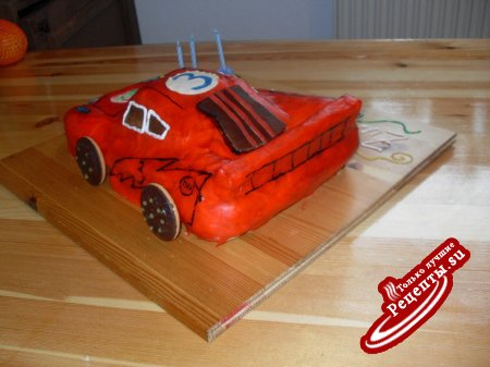 Торт ТАЧКА "McQueen"