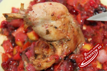 Курица с соусом "Шатни"