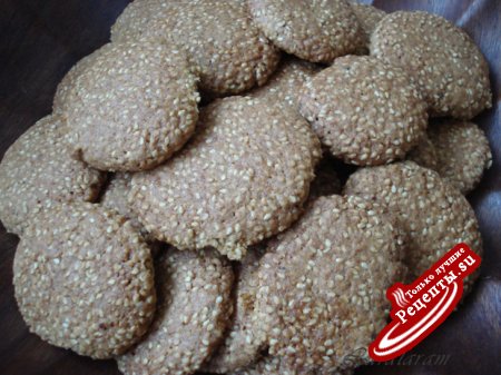 Ко встречe в Гиссене - КУНЖУТНО-КАРАМЕЛЬНОЕ ПЕЧЕНЬЕ для хрустенья!