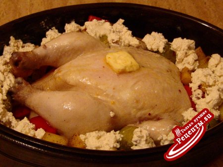 Скоро Новый Год-Курица запеченная с овощами
