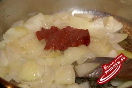 Филе индейки в пряной томатной карамели