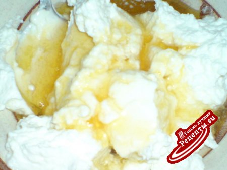 Блинные кулёчки с творогом,мёдом и карамелизироваными яблоками(День первый....)