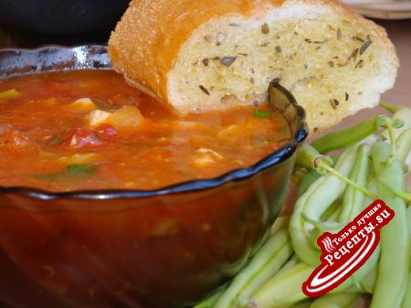 Томатный суп в итальянском стиле