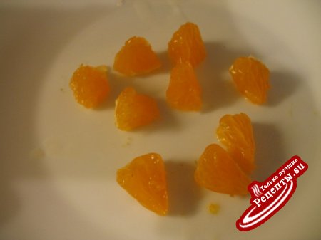 Салат куриный с корейской морковью и апельсинами