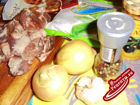 Конвертики с шпинатом, мясом и маслинами+ салат из вешенок (дуэль)
