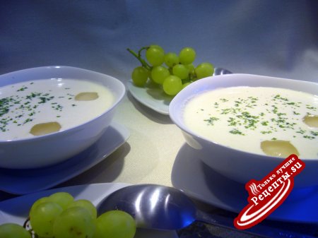 Холодный миндальный суп "Белый гаспачо - Ajo blanco "