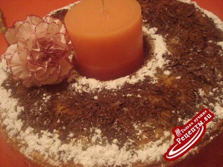 "Грушевый пирог с шоколадом и фундуком"для любителей шоколада