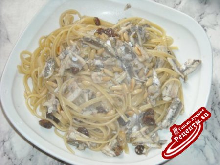 Pasta con aliciе" Паста с анчоусами"