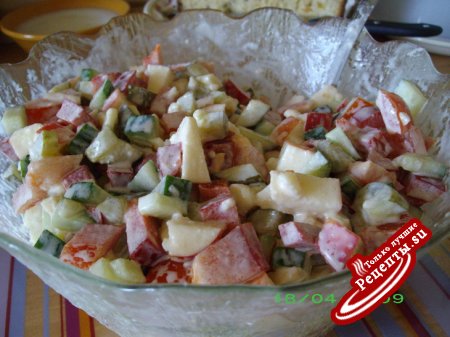салат "яаника" кшашлыку