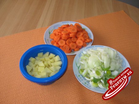морковный суп-пюре с брынзой