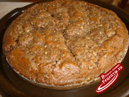 Сметанно-ореховый пирог