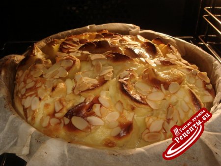 Почти эльзасский пирог с яблоками (очень быстрый и вкусный!)