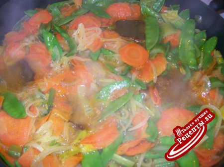 Вкусные овощи с карри по-китайски